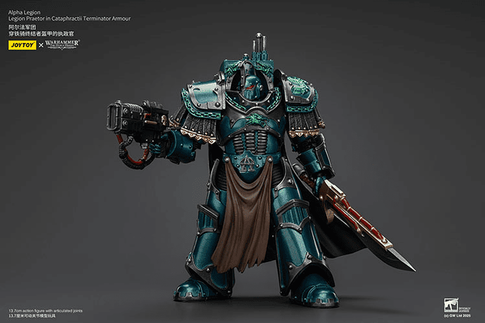 Alpha Legion Pretor con armadura de exterminador Cataphractii 6