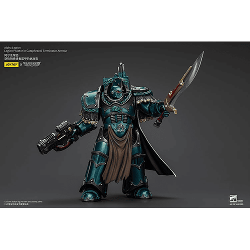 Alpha Legion Pretor con armadura de exterminador Cataphractii 7