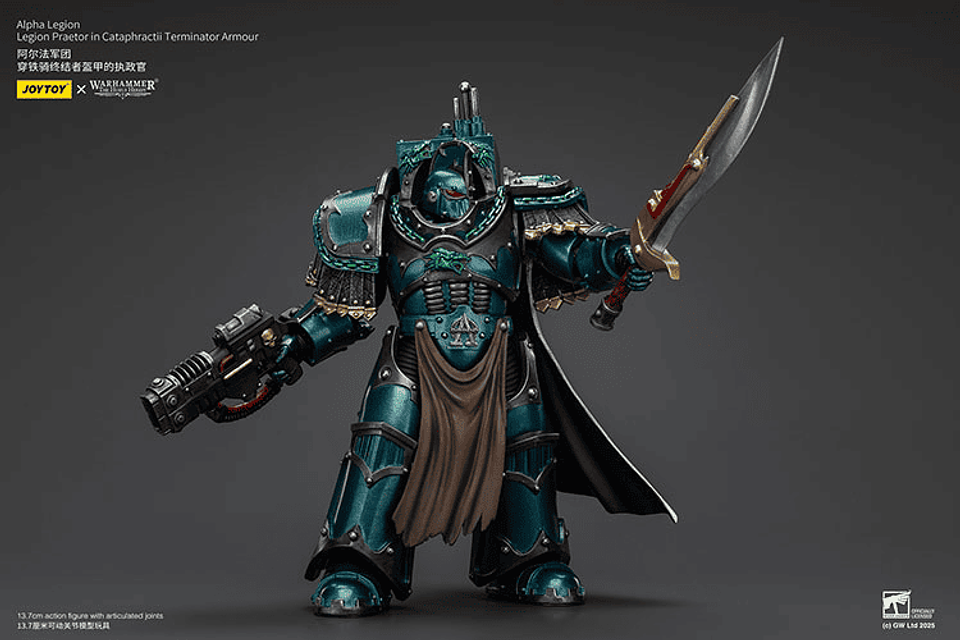 Alpha Legion Pretor con armadura de exterminador Cataphractii 7