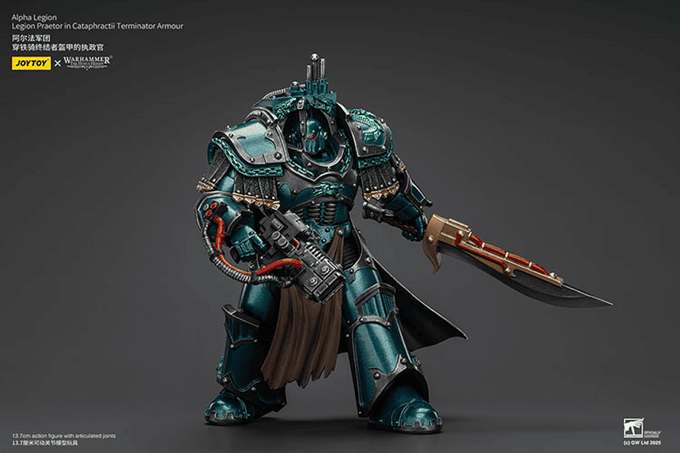 Alpha Legion Pretor con armadura de exterminador Cataphractii 8