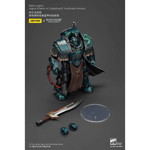 Alpha Legion Pretor con armadura de exterminador Cataphractii 9