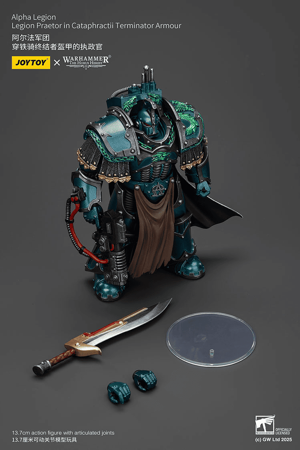 Alpha Legion Pretor con armadura de exterminador Cataphractii 9
