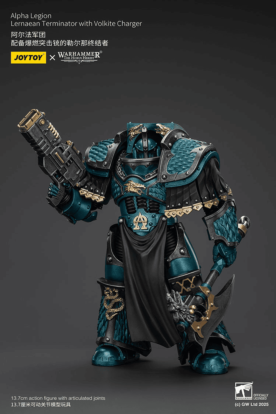 Alpha Legion Exterminador Lernaeo con Cargador Volkite 3