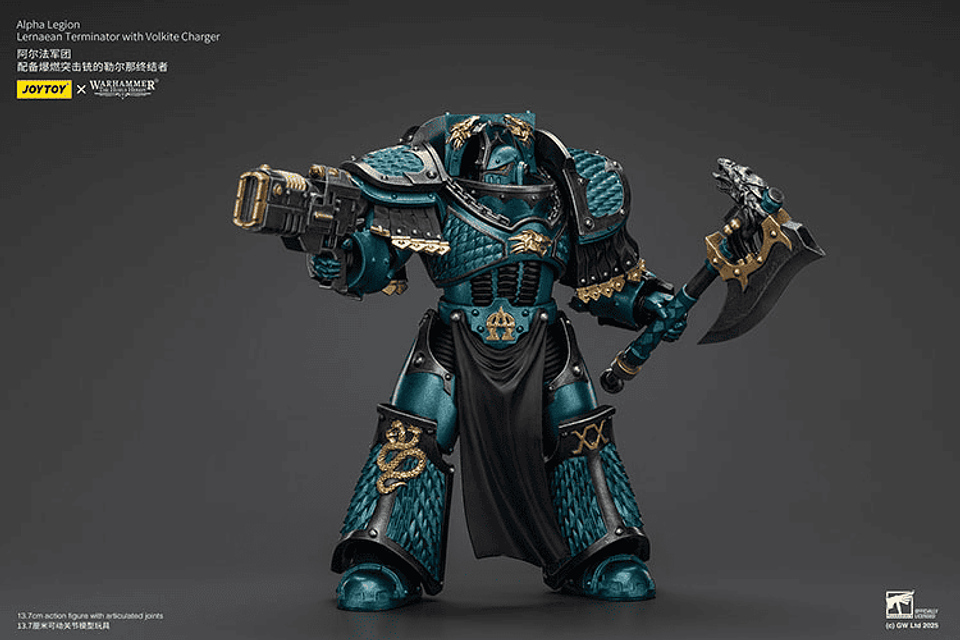 Alpha Legion Exterminador Lernaeo con Cargador Volkite 6