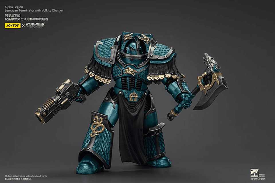 Alpha Legion Exterminador Lernaeo con Cargador Volkite 8