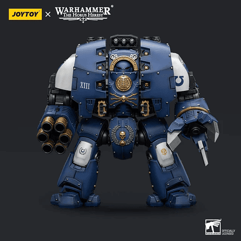 Ultramarines Dreadnought Leviatán con Lanza de Fusión Ciclónica y Garra de Asedio