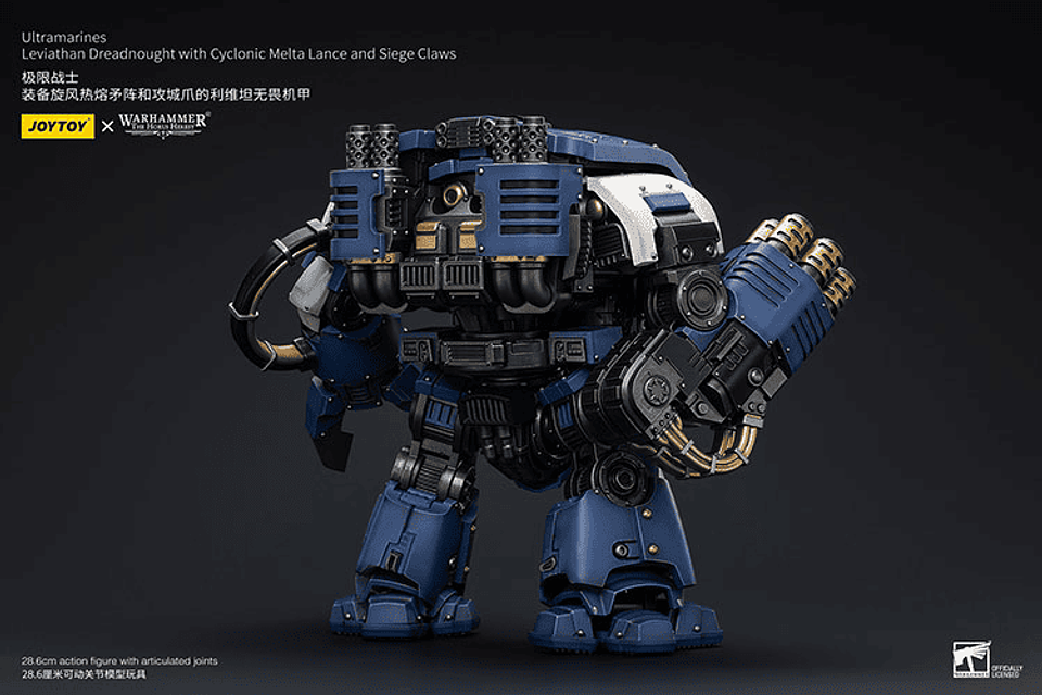 Ultramarines Dreadnought Leviatán con Lanza de Fusión Ciclónica y Garra de Asedio 3