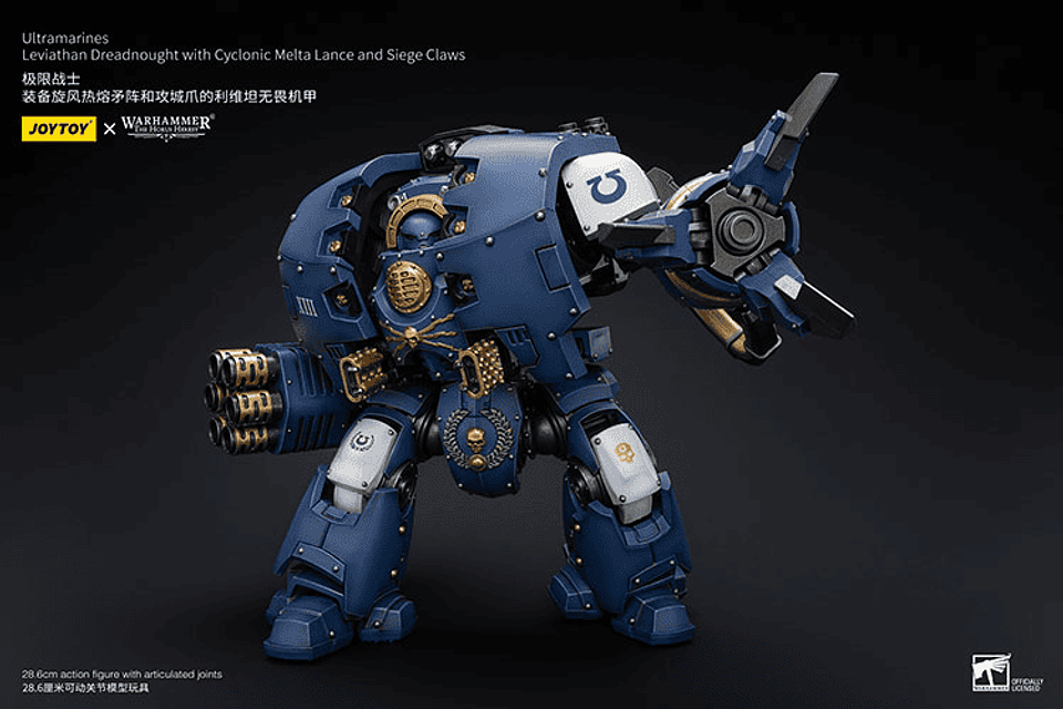Ultramarines Dreadnought Leviatán con Lanza de Fusión Ciclónica y Garra de Asedio 4