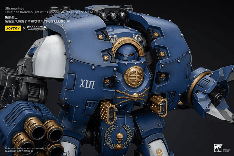 Ultramarines Dreadnought Leviatán con Lanza de Fusión Ciclónica y Garra de Asedio 7