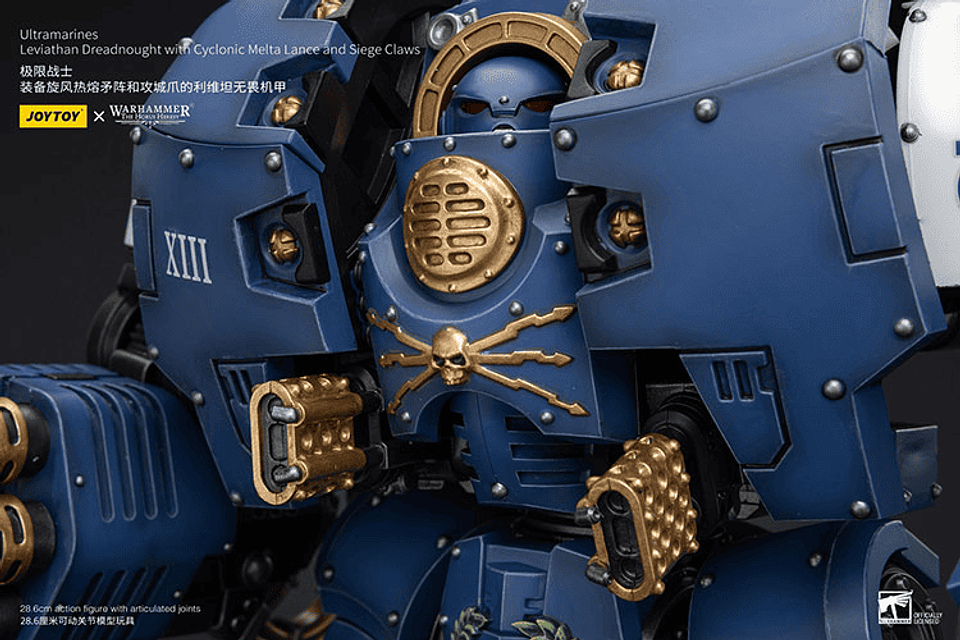Ultramarines Dreadnought Leviatán con Lanza de Fusión Ciclónica y Garra de Asedio 8
