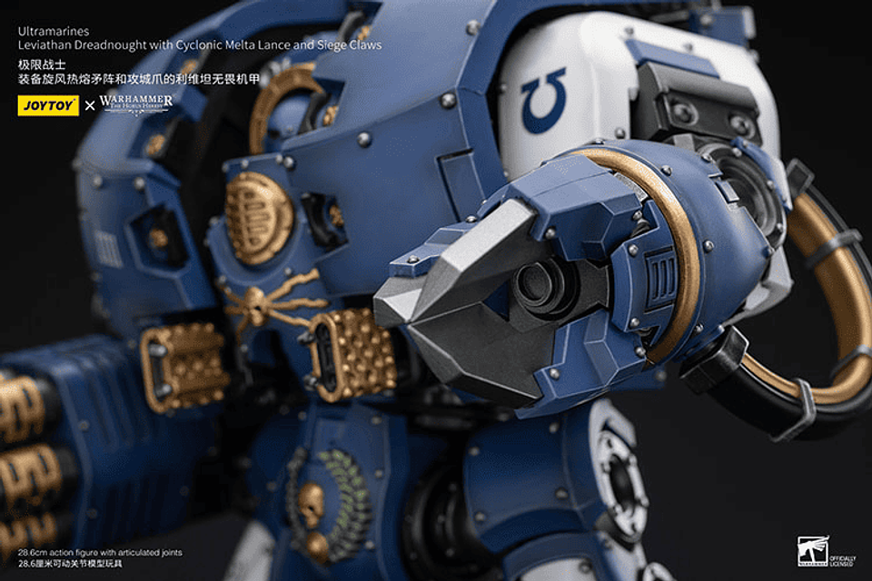 Ultramarines Dreadnought Leviatán con Lanza de Fusión Ciclónica y Garra de Asedio 9