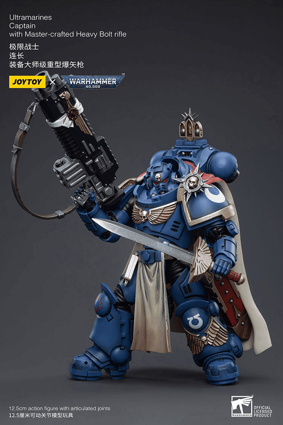 Ultramarines Capitán con Rifle Bólter Pesado de Fabricación Maestra 6