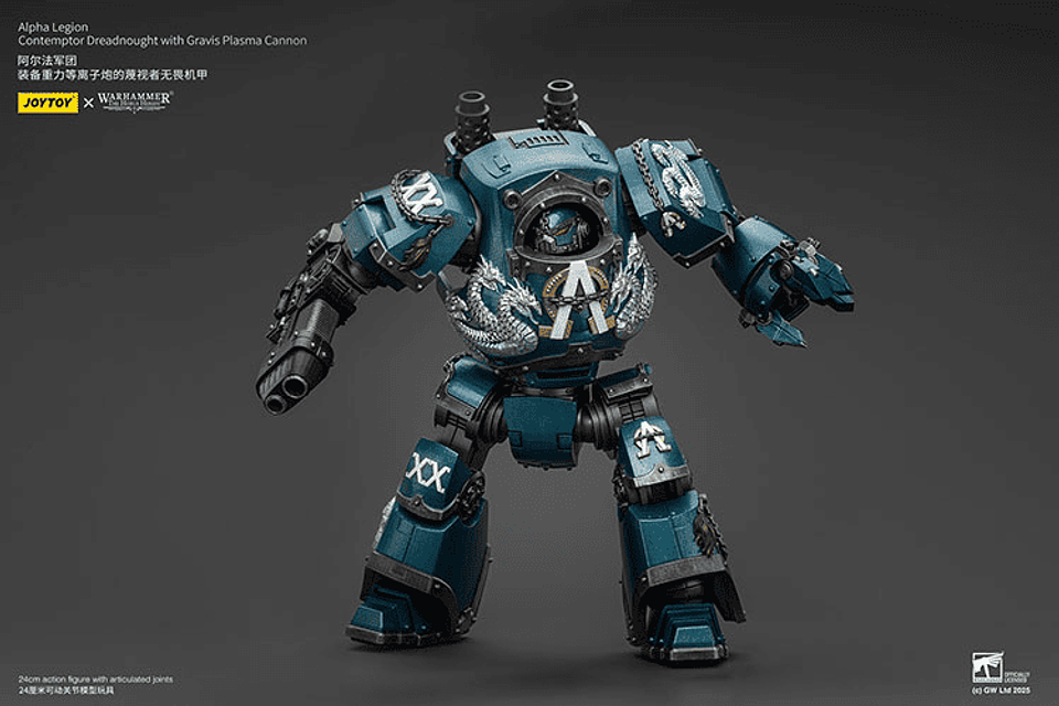 Alpha Legion Acorazado Contemptor con cañón de plasma Gravis 10