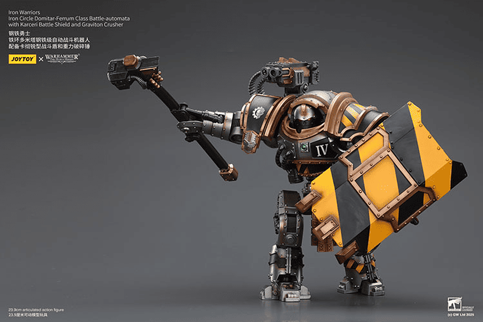 Iron Warriors Círculo de Hierro Autómatas de Batalla Clase Domitar-Ferrum con Escudo de Batalla Karceri 3