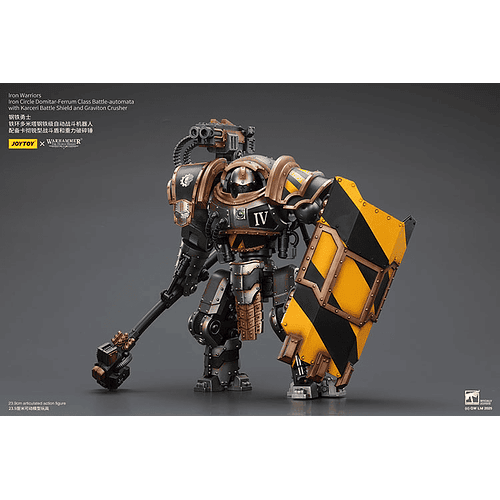 Iron Warriors Círculo de Hierro Autómatas de Batalla Clase Domitar-Ferrum con Escudo de Batalla Karceri 4