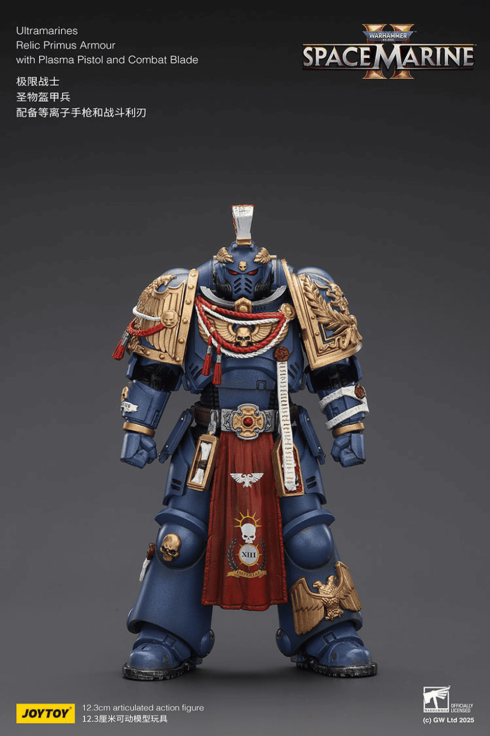 Ultramarines Armadura Reliquia Primus con Pistola de Plasma y Hoja de Combate 2