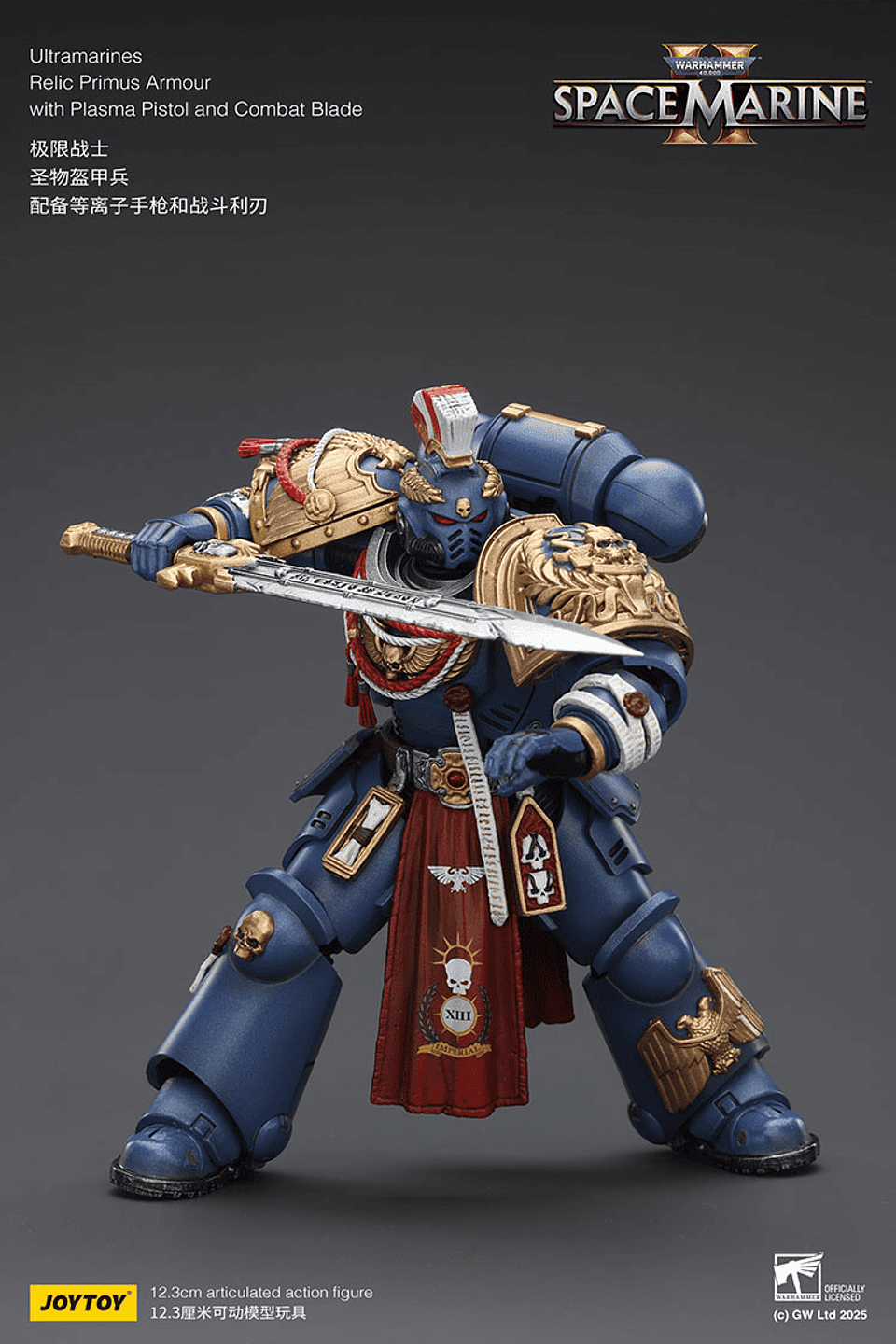 Ultramarines Armadura Reliquia Primus con Pistola de Plasma y Hoja de Combate 4