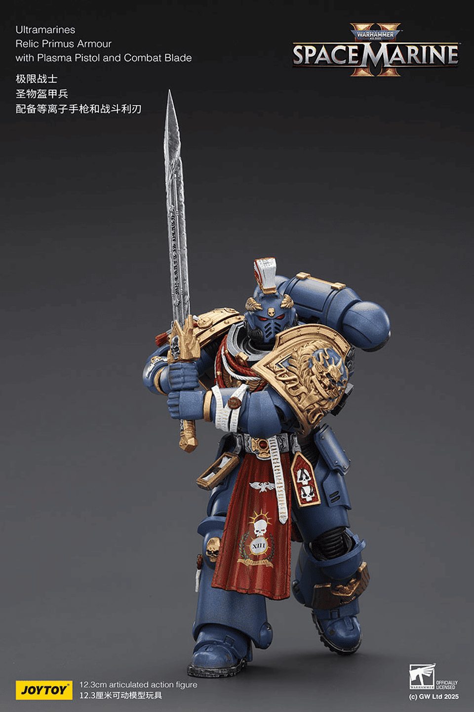 Ultramarines Armadura Reliquia Primus con Pistola de Plasma y Hoja de Combate 5
