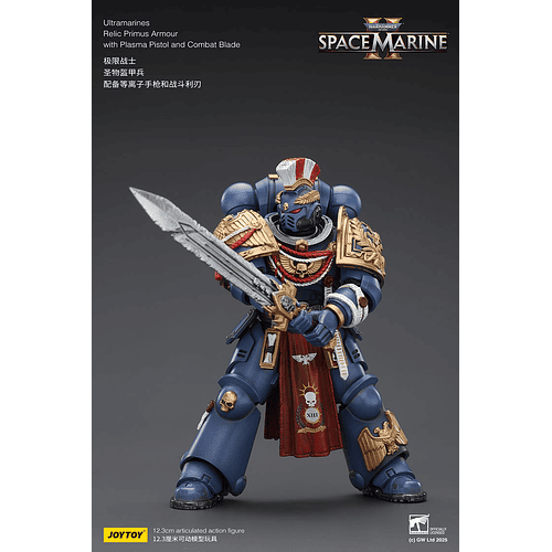 Ultramarines Armadura Reliquia Primus con Pistola de Plasma y Hoja de Combate 6
