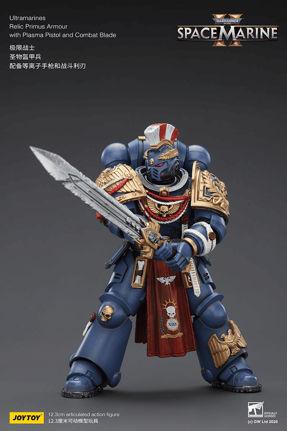 Ultramarines Armadura Reliquia Primus con Pistola de Plasma y Hoja de Combate 6