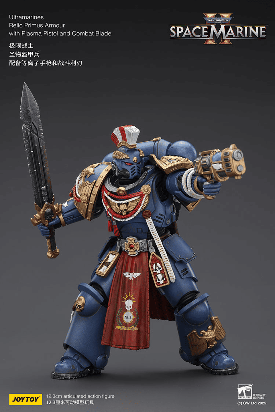 Ultramarines Armadura Reliquia Primus con Pistola de Plasma y Hoja de Combate 9