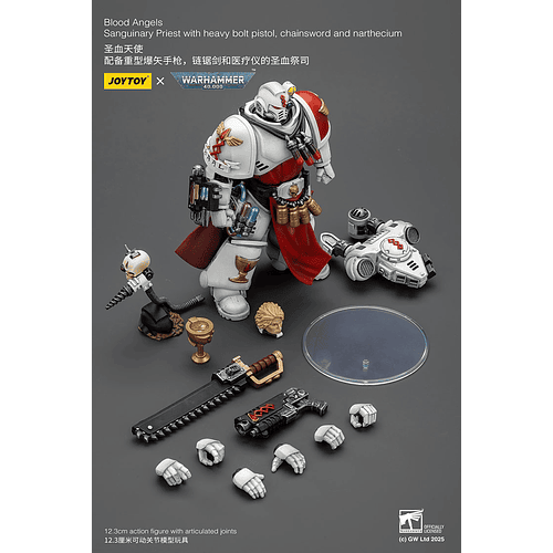 Blood Angels Sacerdote Sanguinario con Pistola Bólter Pesada, Espada Sierra y Nartecium 9