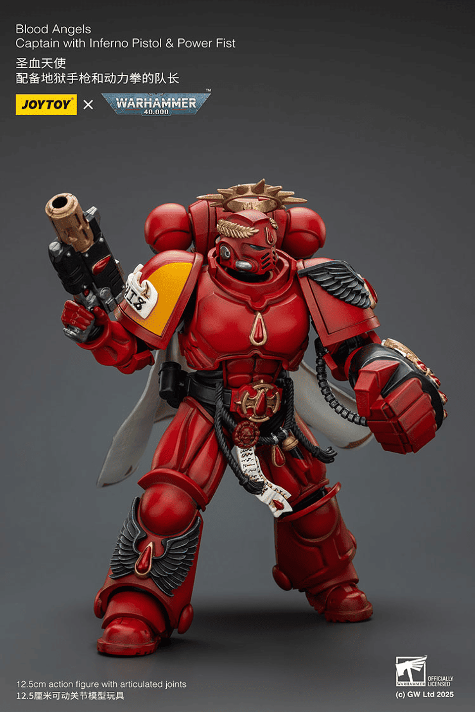 Blood Angels Capitán con Pistola Infernal y Puño de Combate 3