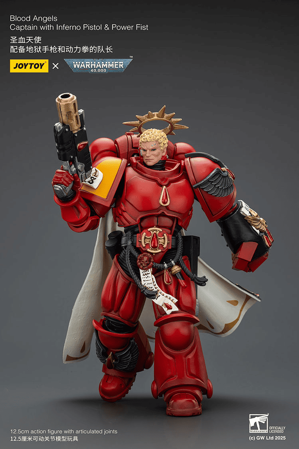 Blood Angels Capitán con Pistola Infernal y Puño de Combate 6