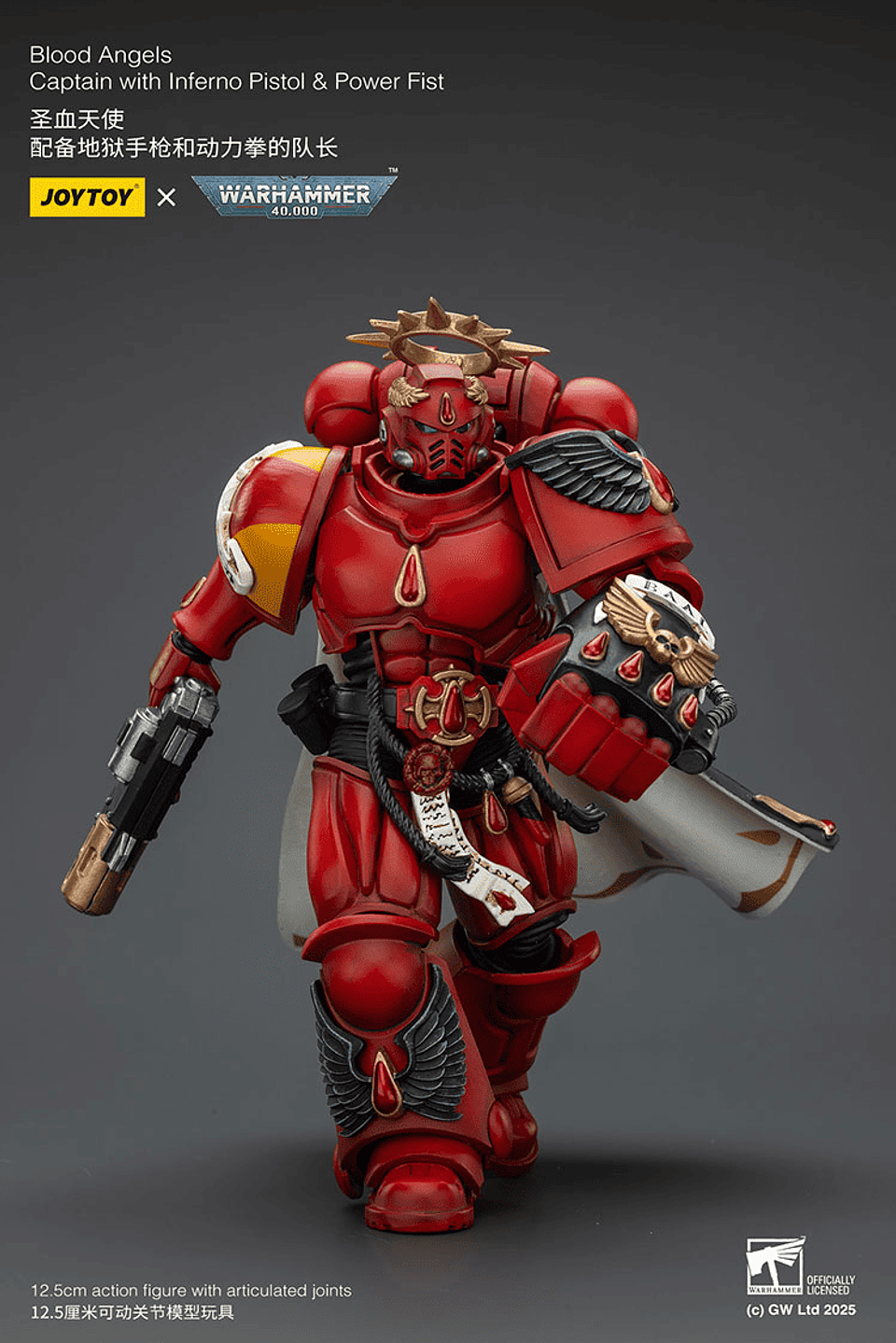 Blood Angels Capitán con Pistola Infernal y Puño de Combate 8