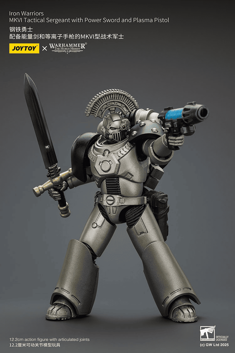 Iron Warriors Sargento Táctico MKVI con Espada de Energía y Pistola de Plasma 4