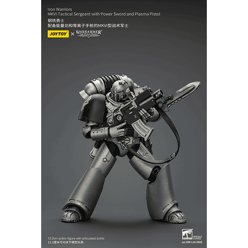 Iron Warriors Sargento Táctico MKVI con Espada de Energía y Pistola de Plasma 7