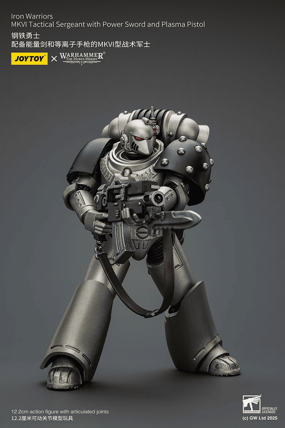 Iron Warriors Sargento Táctico MKVI con Espada de Energía y Pistola de Plasma 9