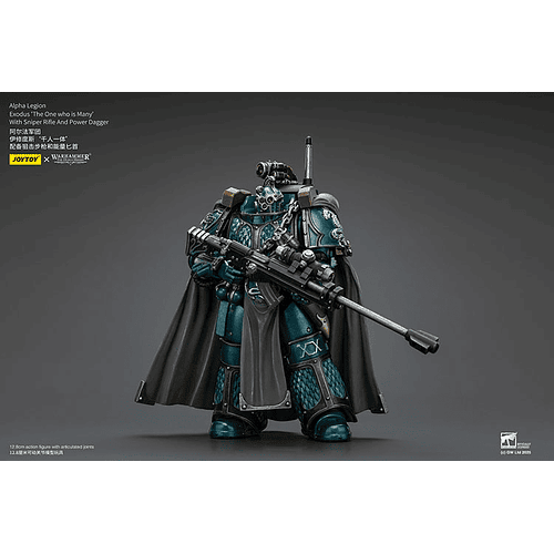 Alpha Legion Éxodo  'The One who is Many' con Rifle de Francotirador y Daga de Poder 3