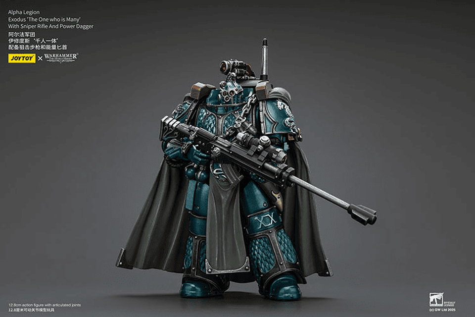 Alpha Legion Éxodo  'The One who is Many' con Rifle de Francotirador y Daga de Poder 3
