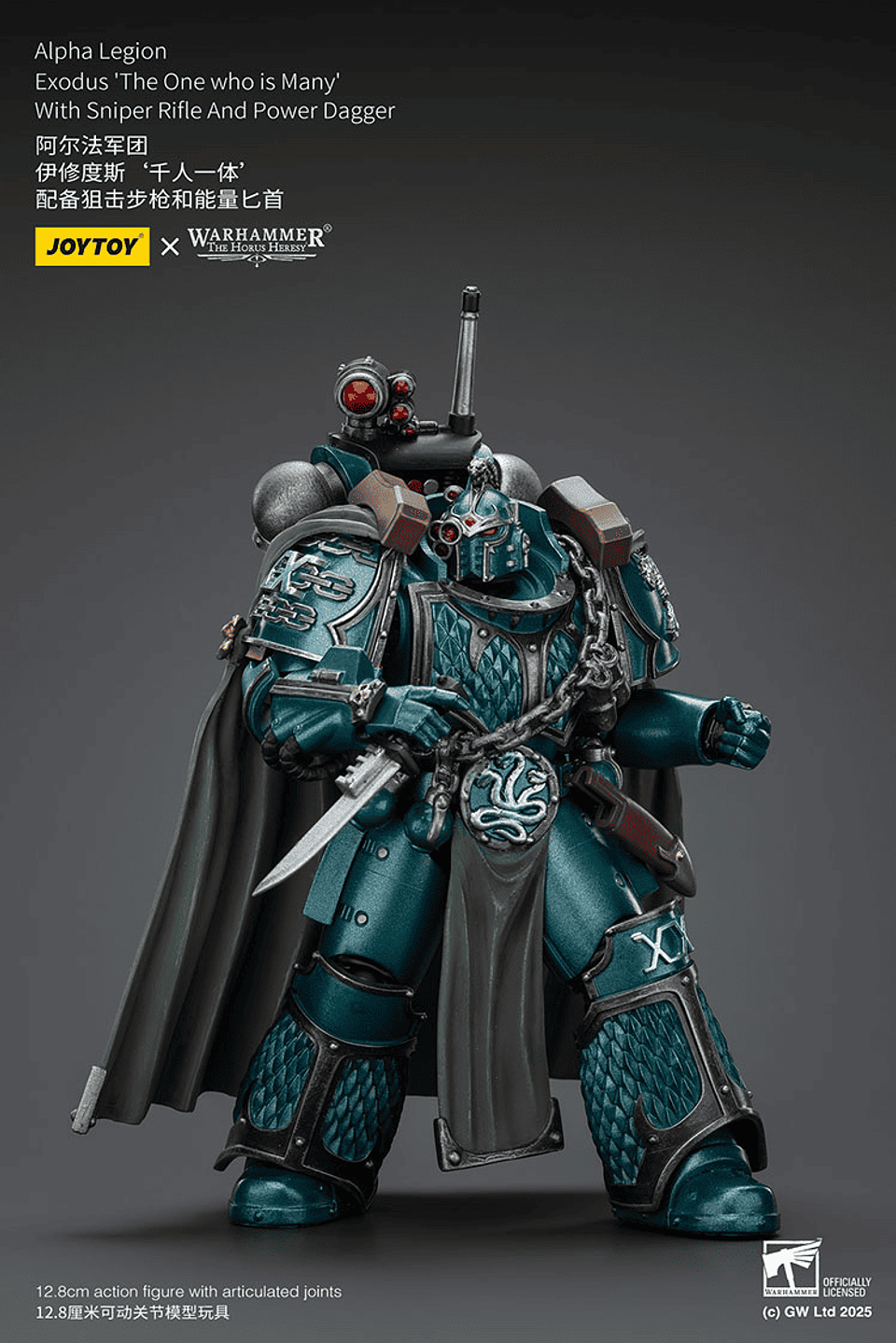 Alpha Legion Éxodo  'The One who is Many' con Rifle de Francotirador y Daga de Poder 5
