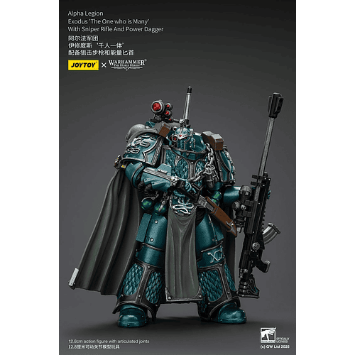 Alpha Legion Éxodo  'The One who is Many' con Rifle de Francotirador y Daga de Poder 7