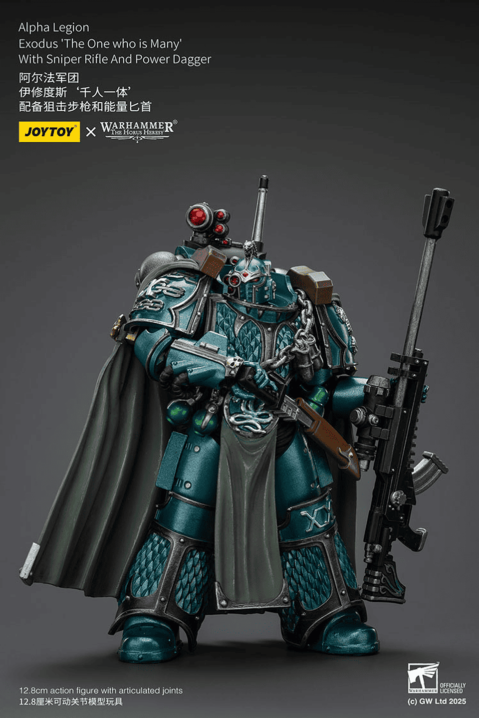 Alpha Legion Éxodo  'The One who is Many' con Rifle de Francotirador y Daga de Poder 7