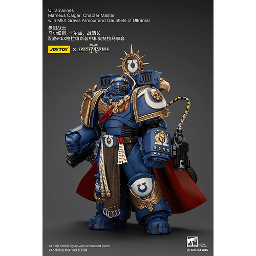 Ultramarines Marneus Calgar Maestro del Capítulo con Armadura Gravis MkX y Guanteletes de Ultramar 2