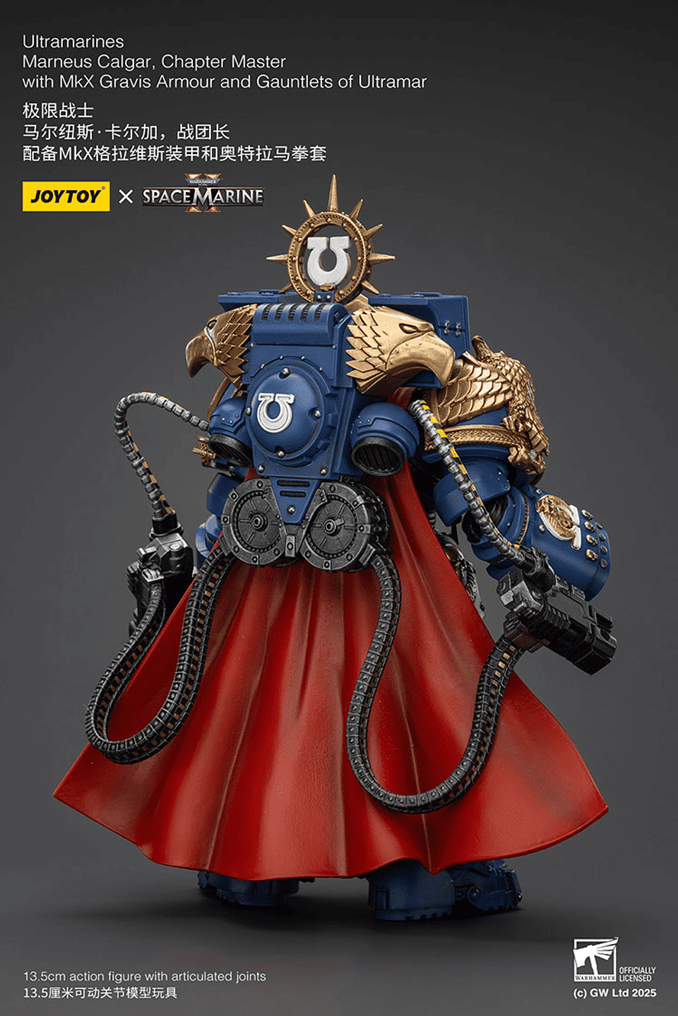 Ultramarines Marneus Calgar Maestro del Capítulo con Armadura Gravis MkX y Guanteletes de Ultramar 3