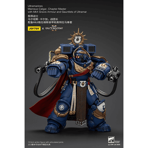 Ultramarines Marneus Calgar Maestro del Capítulo con Armadura Gravis MkX y Guanteletes de Ultramar 4