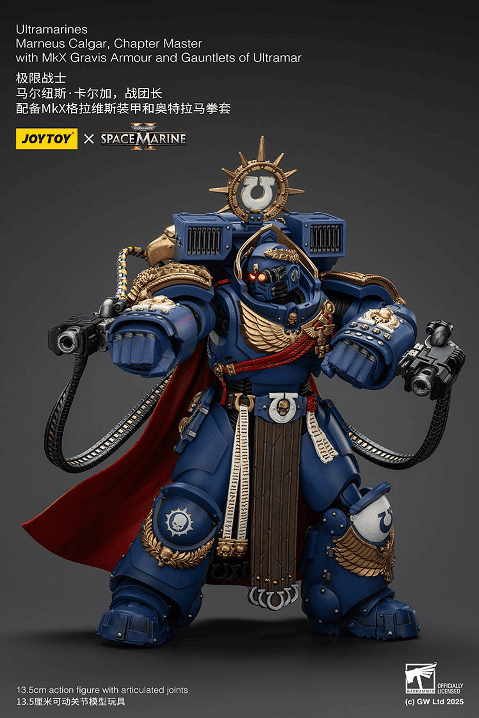 Ultramarines Marneus Calgar Maestro del Capítulo con Armadura Gravis MkX y Guanteletes de Ultramar 4