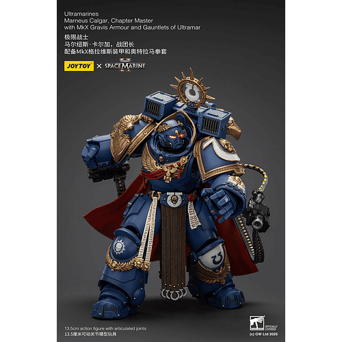 Ultramarines Marneus Calgar Maestro del Capítulo con Armadura Gravis MkX y Guanteletes de Ultramar 5