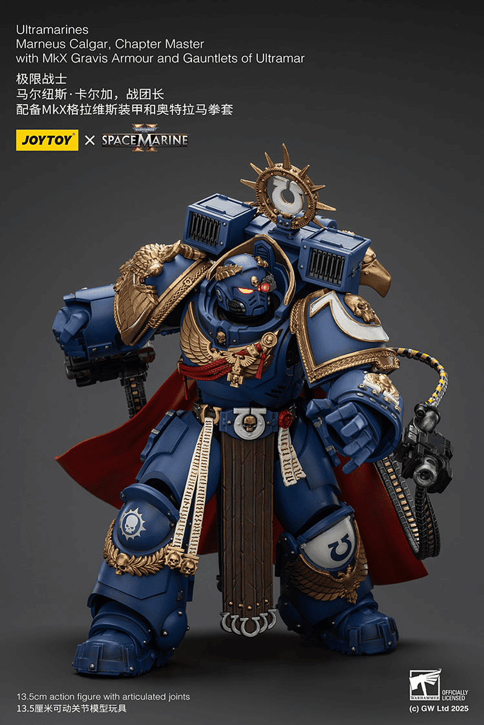 Ultramarines Marneus Calgar Maestro del Capítulo con Armadura Gravis MkX y Guanteletes de Ultramar 5