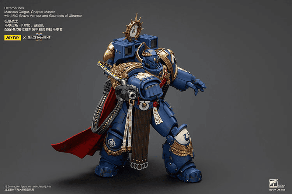 Ultramarines Marneus Calgar Maestro del Capítulo con Armadura Gravis MkX y Guanteletes de Ultramar 7
