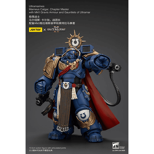 Ultramarines Marneus Calgar Maestro del Capítulo con Armadura Gravis MkX y Guanteletes de Ultramar 9