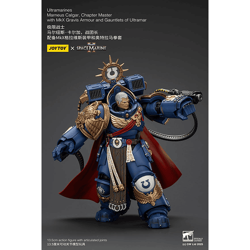 Ultramarines Marneus Calgar Maestro del Capítulo con Armadura Gravis MkX y Guanteletes de Ultramar 10
