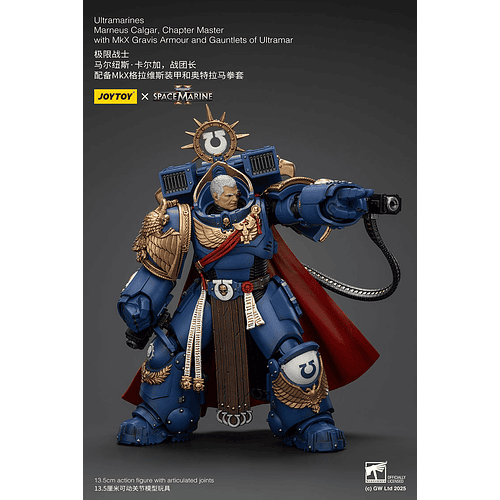 Ultramarines Marneus Calgar Maestro del Capítulo con Armadura Gravis MkX y Guanteletes de Ultramar 11