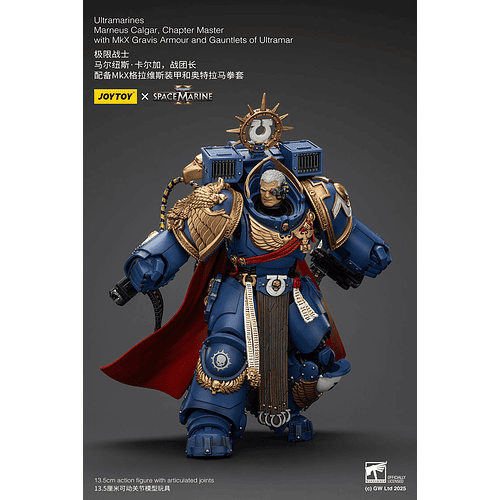 Ultramarines Marneus Calgar Maestro del Capítulo con Armadura Gravis MkX y Guanteletes de Ultramar 12