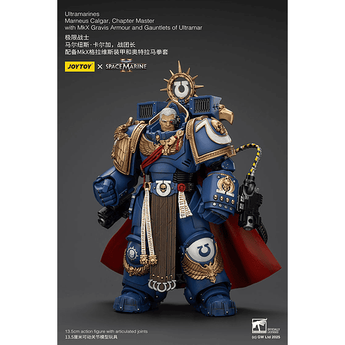 Ultramarines Marneus Calgar Maestro del Capítulo con Armadura Gravis MkX y Guanteletes de Ultramar 13