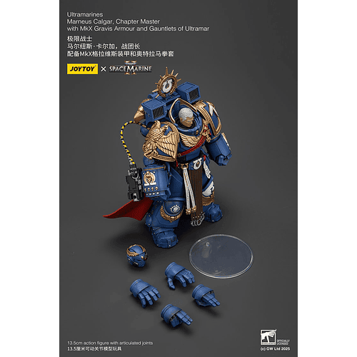 Ultramarines Marneus Calgar Maestro del Capítulo con Armadura Gravis MkX y Guanteletes de Ultramar 14